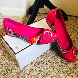 Coach multicolored flats